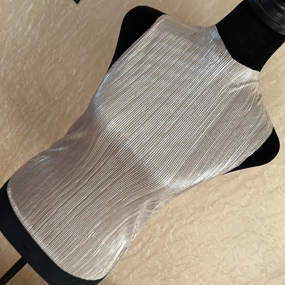 eri + ali Tops - NWOT eri + ali for Anthropologie cool gold metallic shimmer top